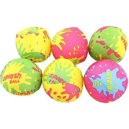 K-J Toys Splash bal voor in zwembad zee - 5 Cm - 6 Stuks
