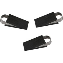 Deurstopper RVS -Rubber Wig- 3 stuks