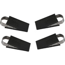 Deurstopper Rubber - RVS 3 cm - Wig 4 stuks