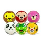 Banzaa Stressbal Soft Density – 7 cm – Sensomotorische Stimulatie – Anti Stress - Wilde dieren – 3 Stuks