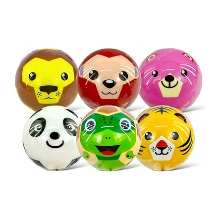 Banzaa Stressbal Soft Density – 7 cm – Sensomotorische Stimulatie – Anti Stress - Wilde dieren – 3 Stuks