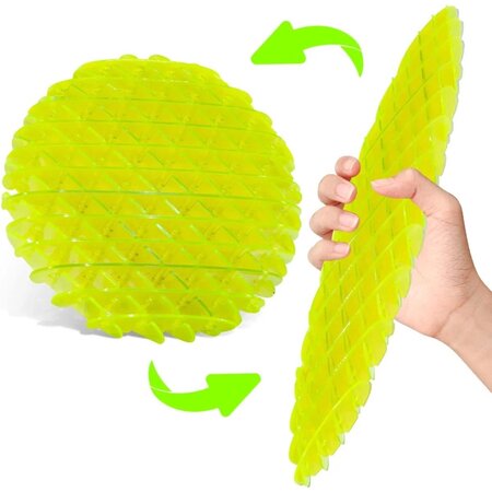 Merkloos Magic Fidget Worm - 12 cm - Mix Kleur - Glow in the dark - Bekend van o.a. TikTok