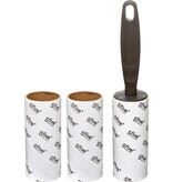 5five 5Five Kledingroller/kleefroller - Grijs - 21 cm - 10 vellen met 2x extra rollen - Pluizenroller - Kledingborstel