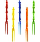 Folat  Feest bestek - Gebaksvorkjes - Wegwerp vorken - 11 Cm - 24 stuks - Plastic