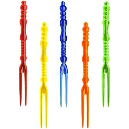 Folat  Feest bestek - Gebaksvorkjes - Wegwerp vorken - 11 Cm - 24 stuks - Plastic