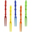 Folat Feest bestek - Gebaksvorkjes - Wegwerp Vorken - 11 Cm - 24 Stuks - Plastic