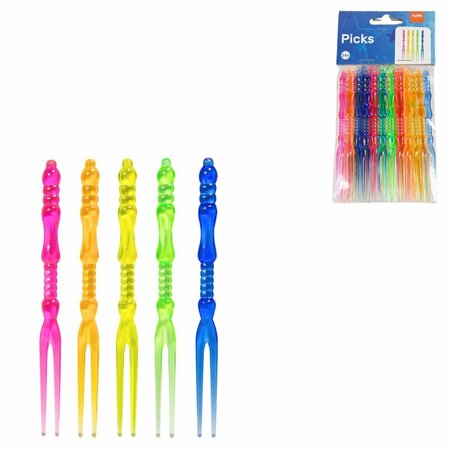 Folat  Feest bestek - Gebaksvorkjes - Wegwerp vorken - 11 Cm - 24 stuks - Plastic