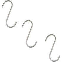 Benson S-haak chroom - 100 mm - 3 stuks