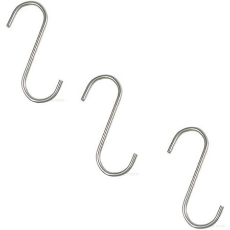 Benson Benson S-haak chroom - 100 mm - 3 stuks
