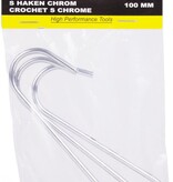 Benson Benson S-haak chroom - 100 mm - 3 stuks