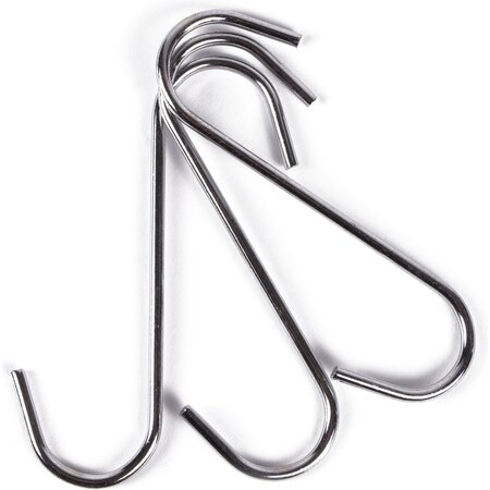 Benson Benson S-haak chroom - 100 mm - 3 stuks