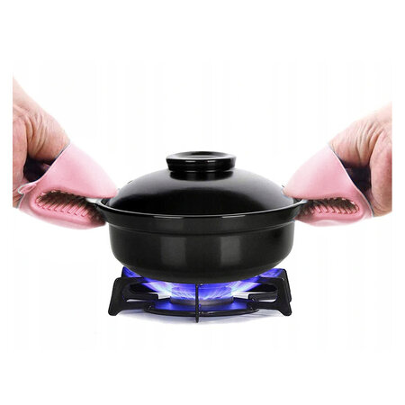 Verk Group Siliconen Pannenlap - Hittebestendig - Ovenwanten - Ovenhandschoenen - BBQ Set van 2 stuks - Roze