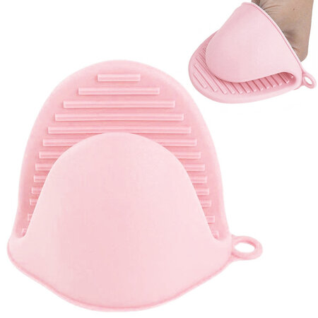 Verk Group Siliconen Pannenlap - Hittebestendig - Ovenwanten - Ovenhandschoenen - BBQ Set van 2 stuks - Roze