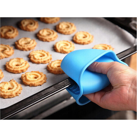 Verk Group Siliconen Pannenlap - Hittebestendig - Ovenwanten - Ovenhandschoenen - BBQ Set van 2 stuks - Blauw
