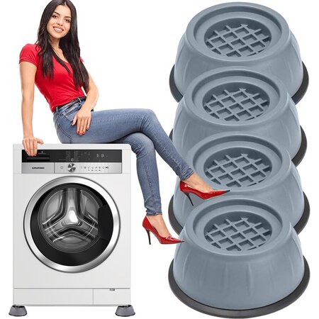 Verk Group Trillingsdempers Wasmachine - 4 Stuks - Wasmachine Verhoger - Wasmachine Dempers - Droger - Vaatwasser