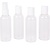 Benson Reisflesjes Set - 4-delig - Transparant - Inclusief Etui - 80 ml