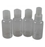 Benson Reisflesjes Set - 4-delig - Transparant - Inclusief Etui - 80 ml