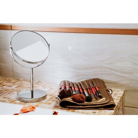 Eleganza Make up spiegel - Dubbelzijdig - Rond - Staand