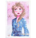 Disney Frozen Disney plaid - Frozen Elsa - Fluffy fleece deken -  Roze 90 x 140 cm
