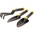 Topex Tuingereedschap-set cultivator, schep breed en smal (3-delig)