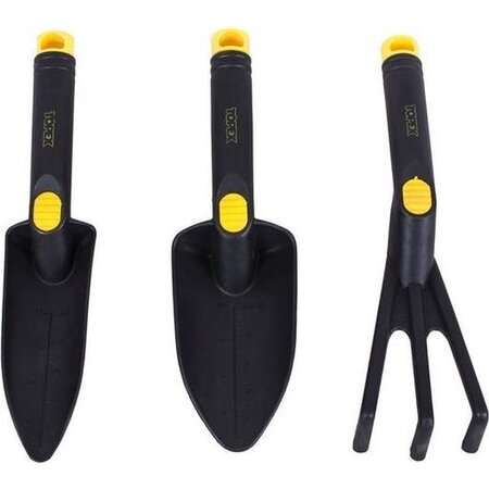 Topex Topex tuingereedschap-set cultivator, schep breed en smal (3-delig) - 15A411