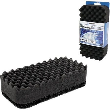 Benson Benson Autospons Hard/Zacht - 22x11x6 cm - Wafelstructuur - Voor Dieptereiniging