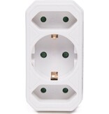 Benson Benson 3-weg stekkeradapter - compact en lichtgewicht - met randaarde