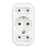 Benson Benson 3-weg stekkeradapter - compact en lichtgewicht - met randaarde
