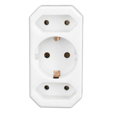 Benson Benson 3-weg stekkeradapter - compact en lichtgewicht - met randaarde