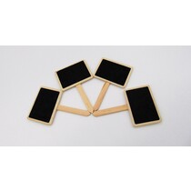 Krijtbordje - plantlabel - moestuin - 4 Stuks