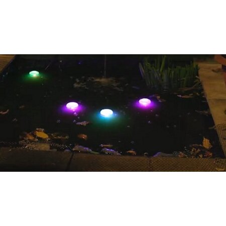 Creative Drijvende disco lamp partylamp op batterij 8,6 cm