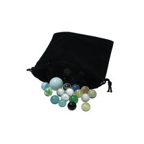 1 pond knikker bonken in een zakje - 4 verschillende formaten - knikkeren - buitenspeelgoed