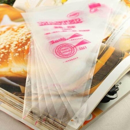 Merkloos Master Spuitzakken - 100 Stuks - Wegwerp zakken - Slagroom - Taart versieren - Plastic - 0.75 Liter