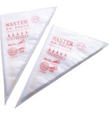 Merkloos Master Spuitzakken - 100 Stuks - Wegwerp zakken - Slagroom - Taart versieren - Plastic - 0.75 Liter