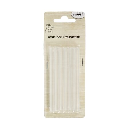 Deco Heitmann 12 Stuks Glue Sticks - Lijmpatronen Set 7mm - Lijmsticks - Lijm Patronen - Lijmpistool Vulling