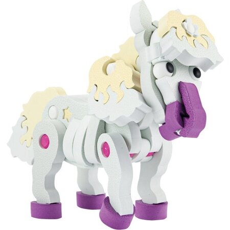 Toi-Toys Toi-Toys 3D Puzzel Constuksructie foam Paard DIY