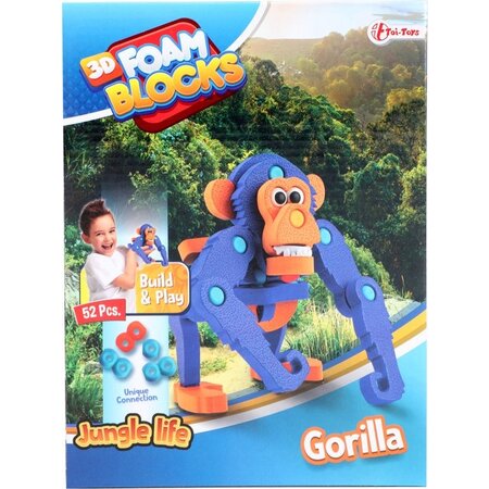 Toi-Toys 3D puzzel constructie foam aap