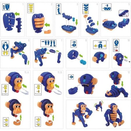 Toi-Toys 3D puzzel constructie foam aap