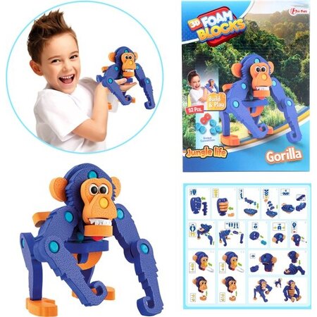 Toi-Toys 3D puzzel constructie foam aap