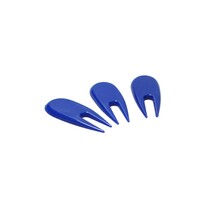 Golf Pitchfork - Pitch Fork Golf Plastic - 3 stuks - Blauw