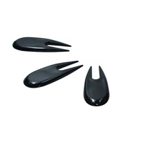Golf Pitchfork - Pitch Fork Golf Plastic - 3 stuks - Zwart