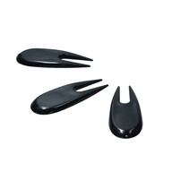 Golf Pitchfork - Pitch Fork Golf Plastic - 3 stuks - Zwart