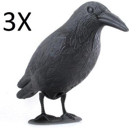 Merkloos Vogelverschrikker - 3 stuks - Kraai - Vogelverjager - Duivenverjager - Vogelafweer