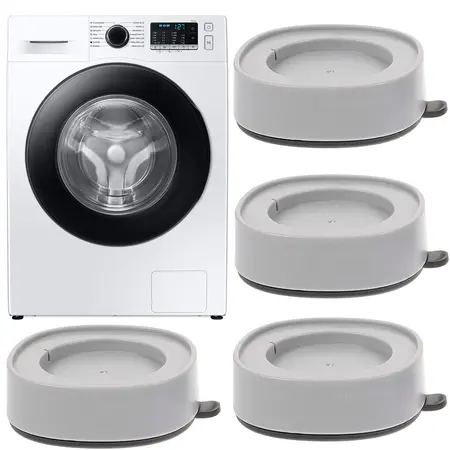 Verk Group Trillingsdempers Wasmachine - 4 Stuks - Wasmachine Verhoger - Wasmachine Dempers - Droger - Vaatwasser