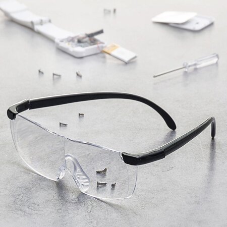 Merkloos loepbril - Vergrootglas bril - Vergrotende bril - extreem helder glas voor perfect zicht - Bril met vergrotende functie