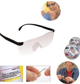 Merkloos loepbril - Vergrootglas bril - Vergrotende bril - extreem helder glas voor perfect zicht - Bril met vergrotende functie