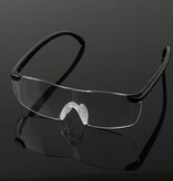 Merkloos loepbril - Vergrootglas bril - Vergrotende bril - extreem helder glas voor perfect zicht - Bril met vergrotende functie