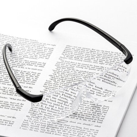 Merkloos loepbril - Vergrootglas bril - Vergrotende bril - extreem helder glas voor perfect zicht - Bril met vergrotende functie