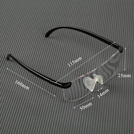 Merkloos loepbril - Vergrootglas bril - Vergrotende bril - extreem helder glas voor perfect zicht - Bril met vergrotende functie