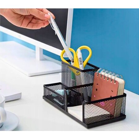 Verk Group Bureau Organizer - Pennenbakje - Pennenhouder - Desk - Metaal - Zwart